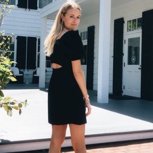 Ba&sh Black Robe Palaia Mini Dress